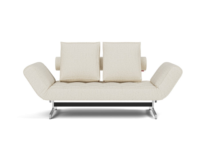 Canapea extensibila Ghia Chrome 80x210 cm, tesatura la alegere #material_531-boucl-off-white