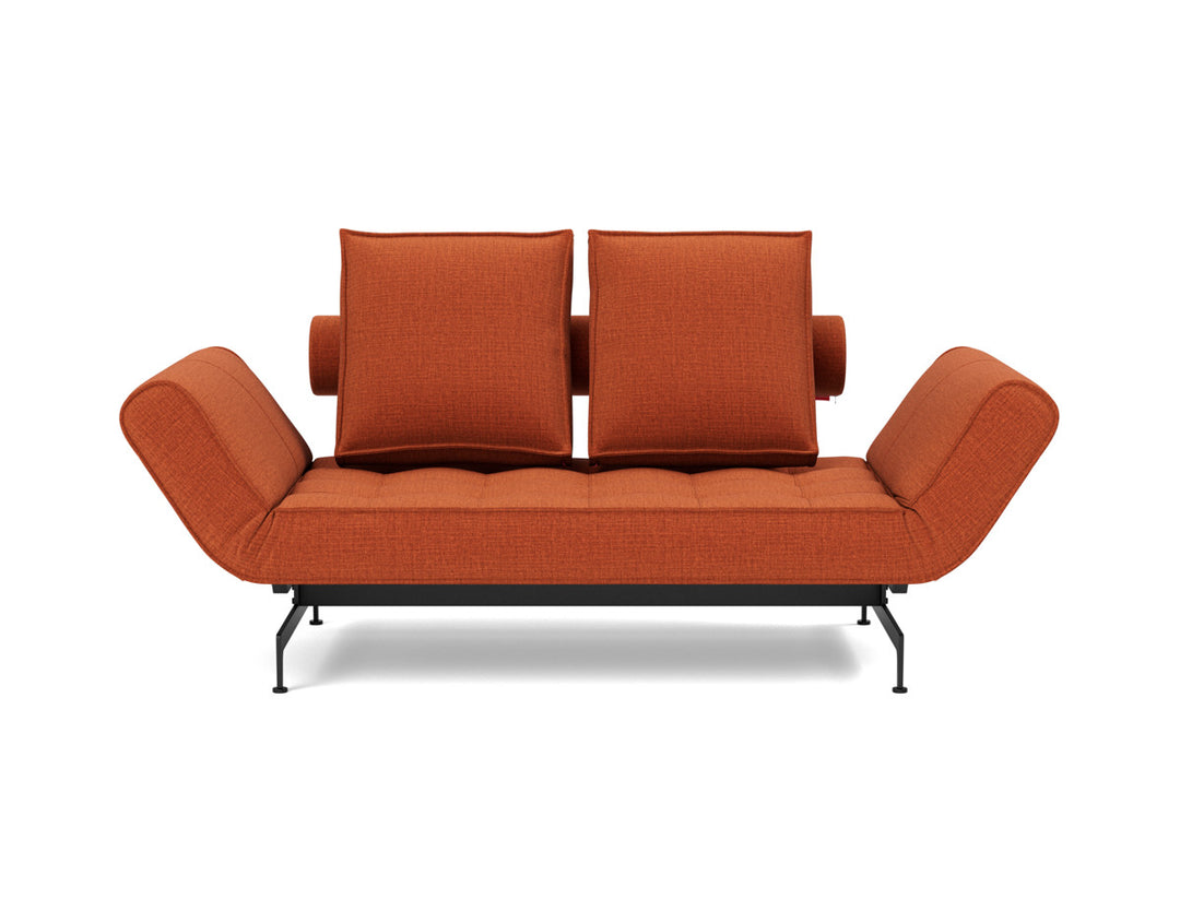 Canapea extensibila Ghia Laser 80x210 cm, tesatura la alegere #material_412-esina-rust-orange