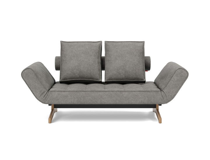 Canapea extensibila Ghia Wood 80x210 cm, tesatura la alegere #material_282-avella-warm-grey