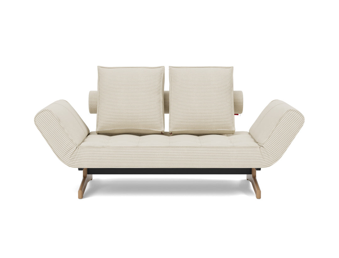 Canapea extensibila Ghia Wood 80x210 cm, tesatura la alegere #material_594-corduroy-ivory