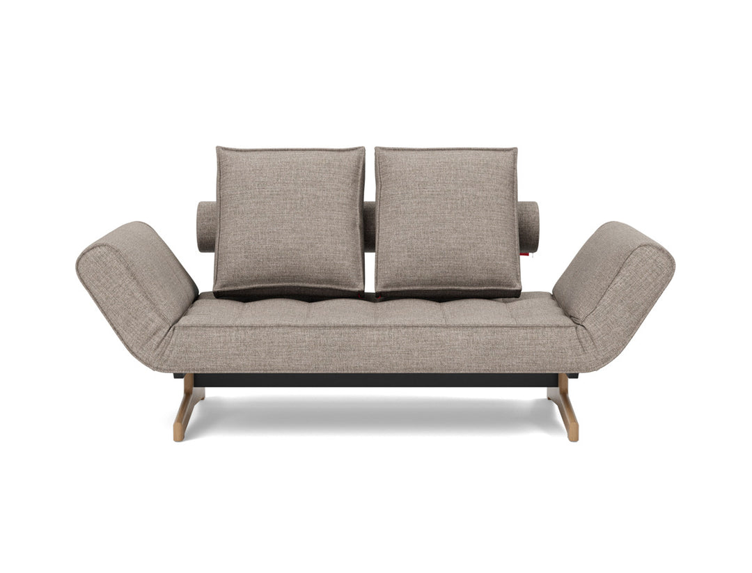 Canapea extensibila Ghia Wood 80x210 cm, tesatura la alegere #material_472-yuveno-warm-grey
