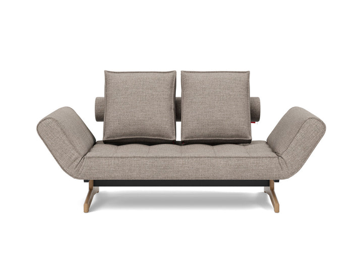 Canapea extensibila Ghia Wood 80x210 cm, tesatura la alegere #material_472-yuveno-warm-grey