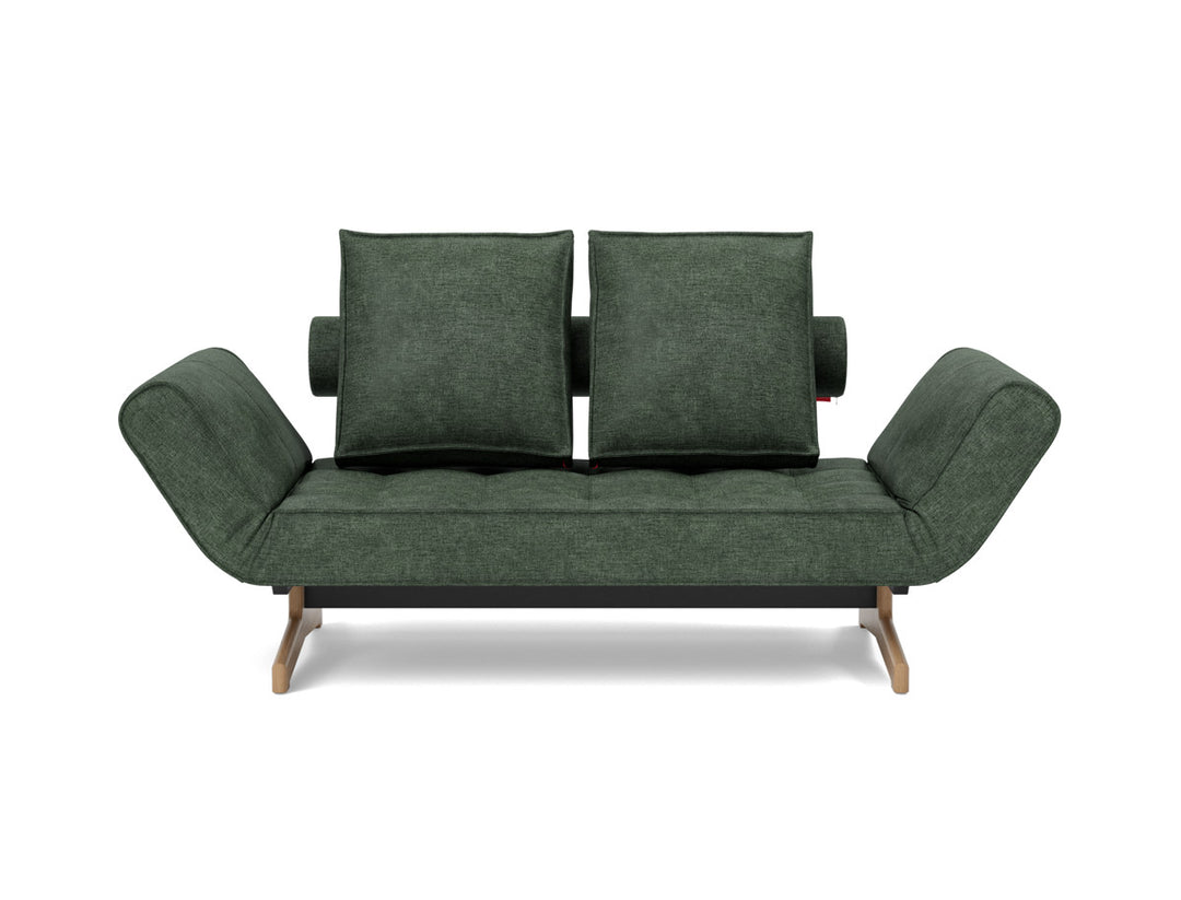 Canapea extensibila Ghia Wood 80x210 cm, tesatura la alegere #material_281-avella-pine-green