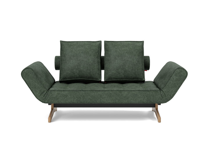 Canapea extensibila Ghia Wood 80x210 cm, tesatura la alegere #material_281-avella-pine-green
