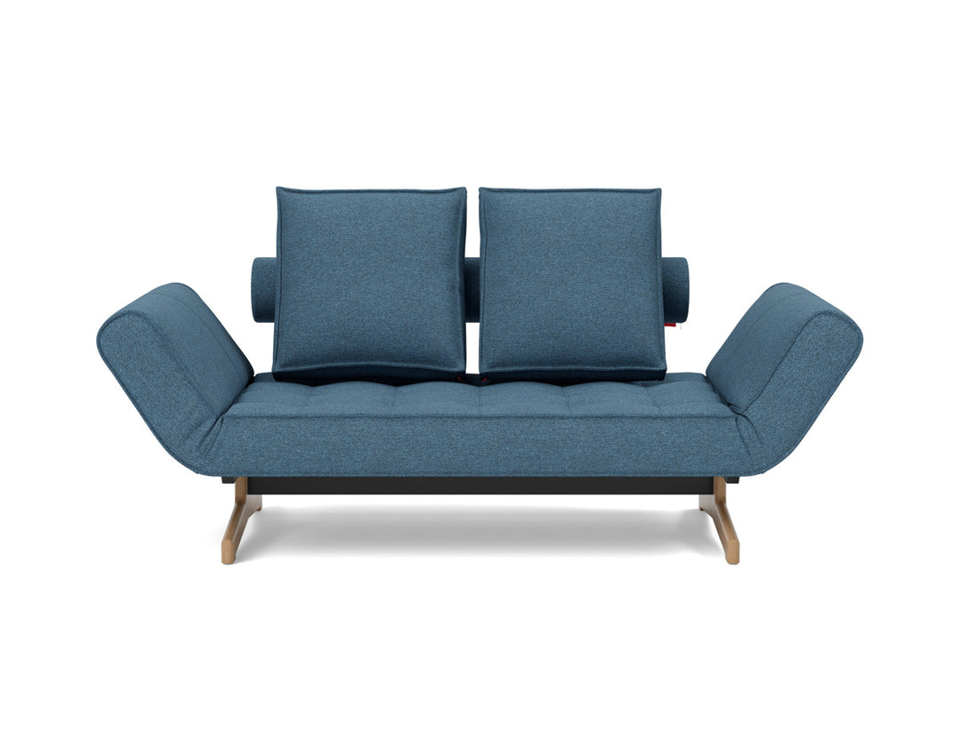 Canapea extensibila Ghia Wood 80x210 cm, tesatura la alegere #material_302-weda-blue