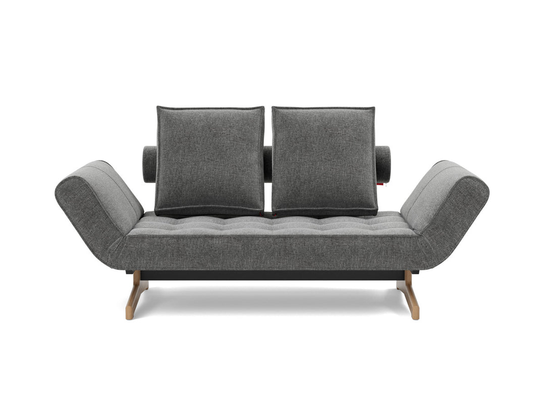 Canapea extensibila Ghia Wood 80x210 cm, tesatura la alegere #material_563-twist-charcoal