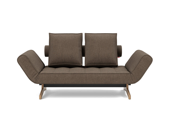 Canapea extensibila Ghia Wood 80x210 cm, tesatura la alegere #material_411-esina-cedar-brown
