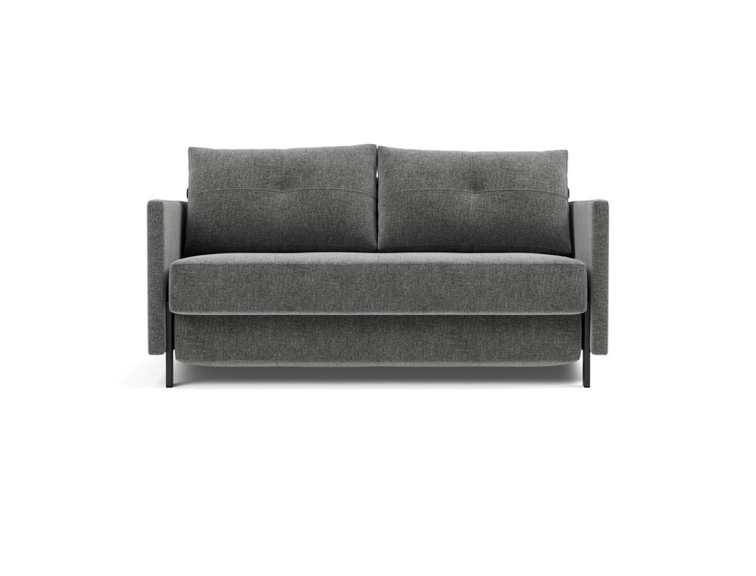 Canapea extensibila cu cotiere Cubed 140x200cm, tesatura la alegere #material_563-twist-charcoal