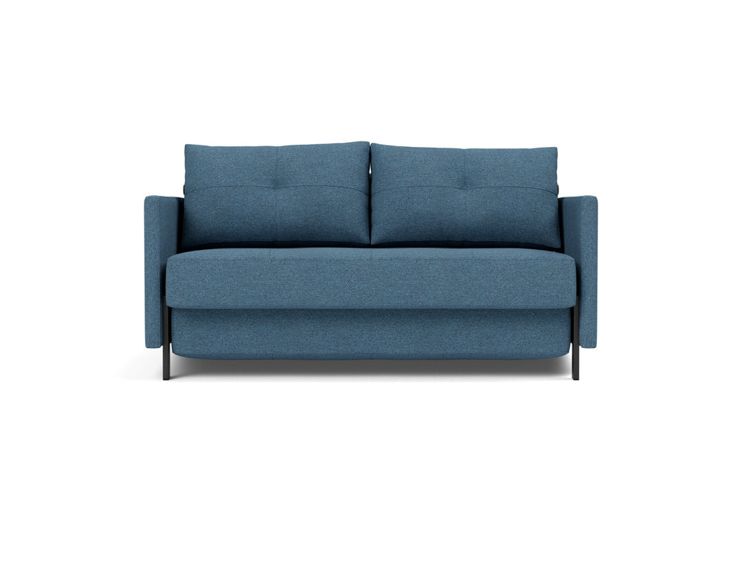 Canapea extensibila cu cotiere Cubed 140x200cm, tesatura la alegere #material_302-weda-blue