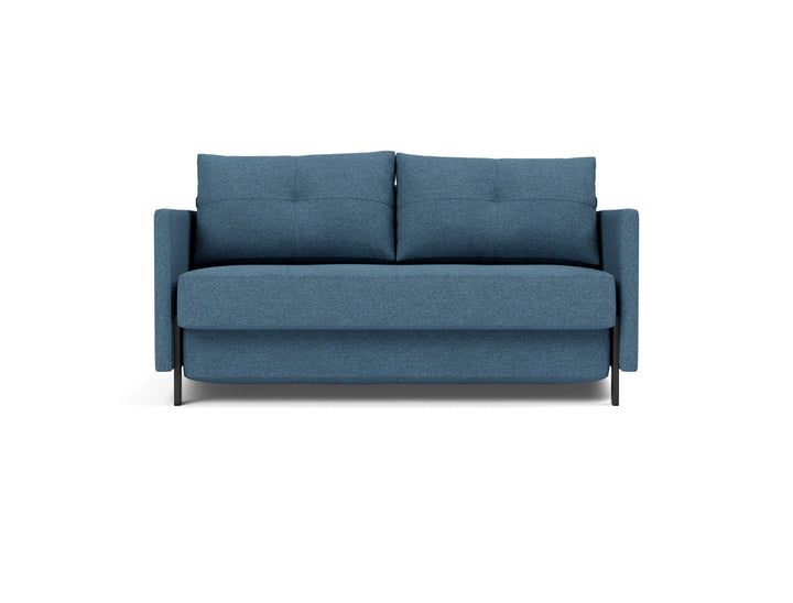 Canapea extensibila cu cotiere Cubed 140x200cm, tesatura la alegere #material_302-weda-blue