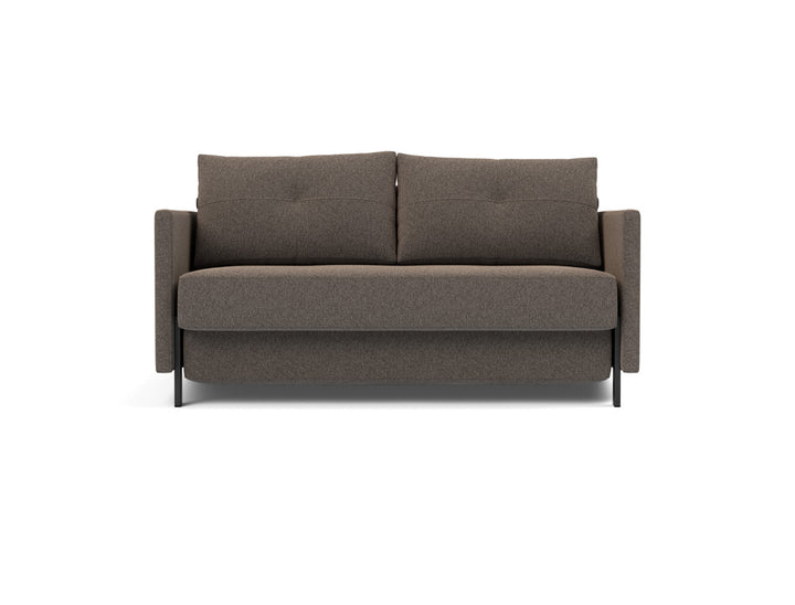 Canapea extensibila cu cotiere Cubed 140x200cm, tesatura la alegere #material_530-boucl-taupe