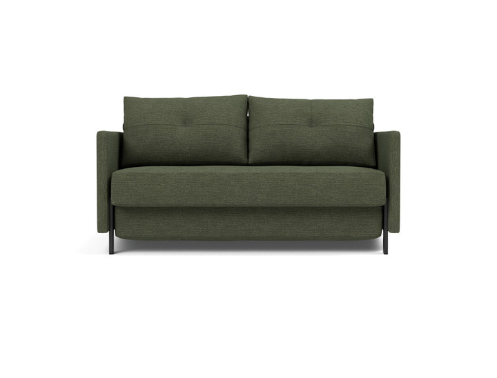 Canapea extensibila cu cotiere Cubed 140x200cm, tesatura la alegere #material_353-taura-forest