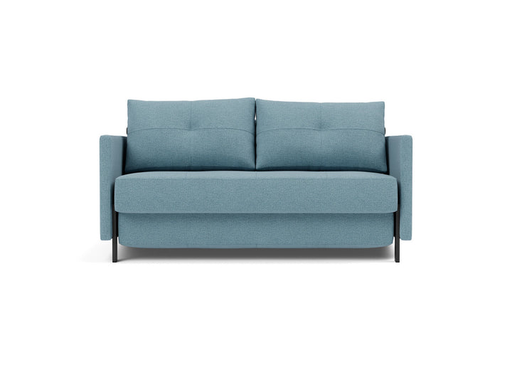 Canapea extensibila cu cotiere Cubed 140x200cm, tesatura la alegere #material_525-mixed-dance-light-blue
