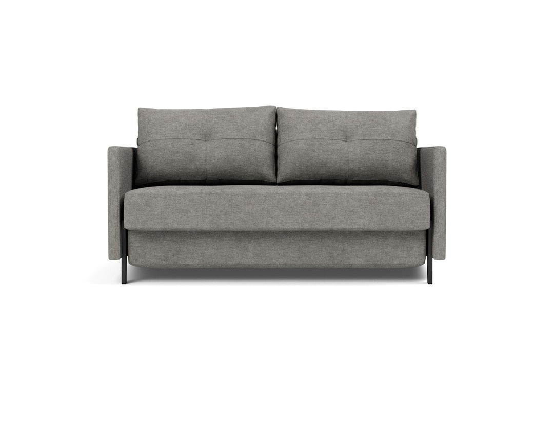 Canapea extensibila cu cotiere Cubed 140x200cm, tesatura la alegere #material_282-avella-warm-grey