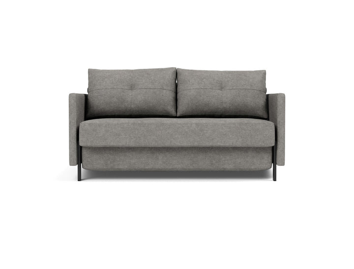 Canapea extensibila cu cotiere Cubed 140x200cm, tesatura la alegere #material_282-avella-warm-grey