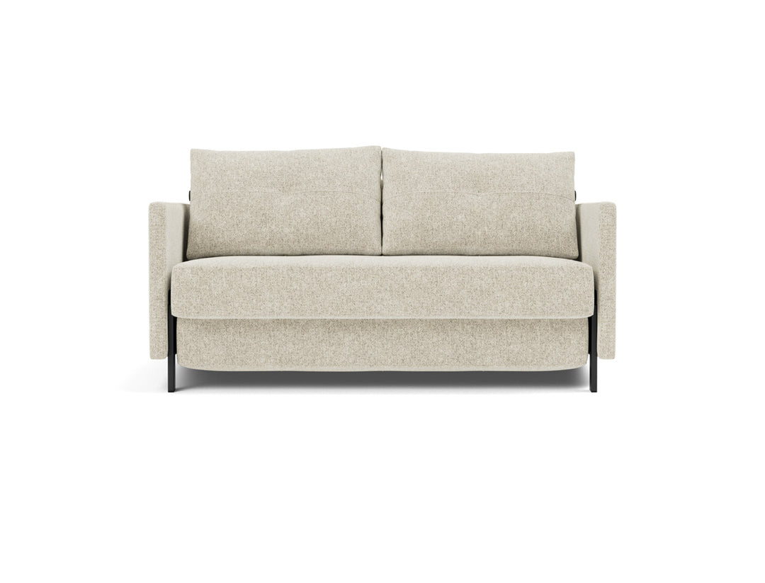 Canapea extensibila cu cotiere Cubed 140x200cm, tesatura la alegere #material_357-taura-off-white