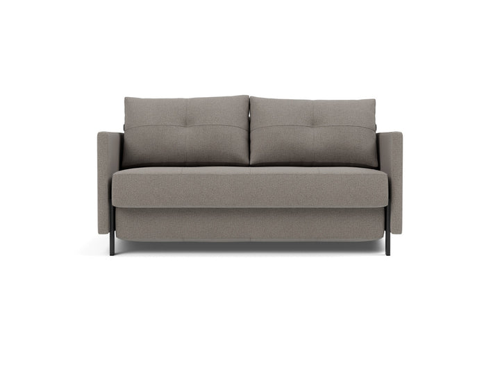 Canapea extensibila cu cotiere Cubed 140x200cm, tesatura la alegere #material_521-mixed-dance-grey