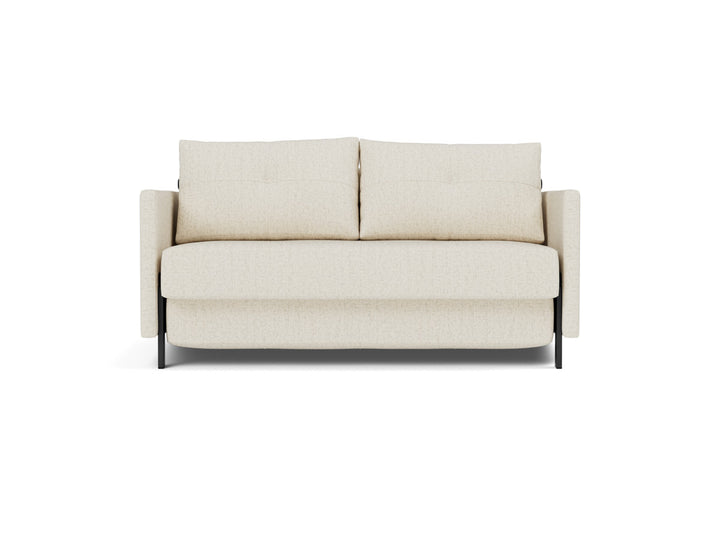 Canapea extensibila cu cotiere Cubed 140x200cm, tesatura la alegere #material_531-boucl-off-white