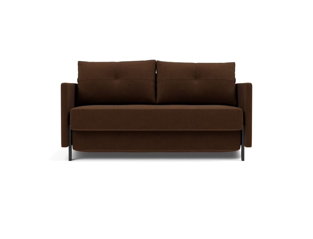 Canapea extensibila cu cotiere Cubed 140x200cm, tesatura la alegere #material_359-taura-cappuccino