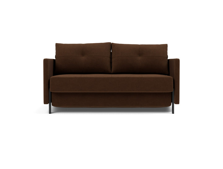 Canapea extensibila cu cotiere Cubed 140x200cm, tesatura la alegere #material_359-taura-cappuccino