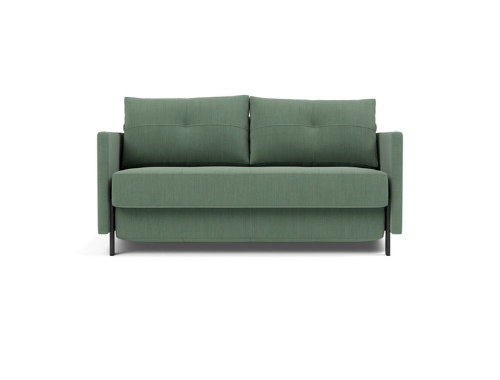 Canapea extensibila cu cotiere Cubed 140x200cm, tesatura la alegere #material_518-elegance-green