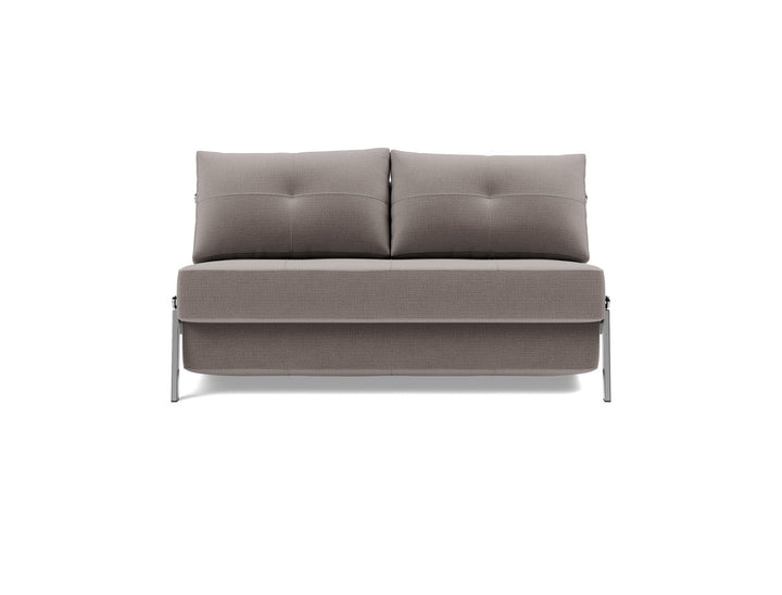 Canapea extensibila Cubed Chrome 140x200cm, tesatura la alegere #material_418-esina-truffle