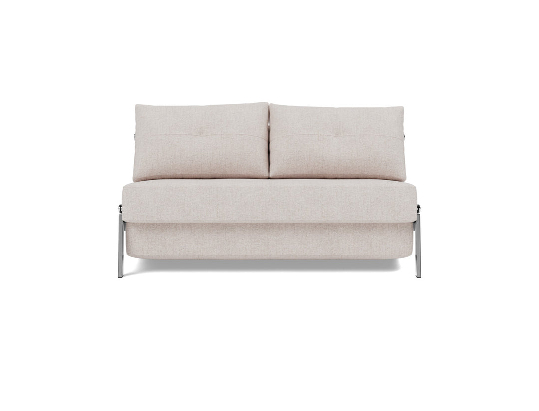 Canapea extensibila Cubed Chrome 140x200cm, tesatura la alegere #material_300-weda-sand