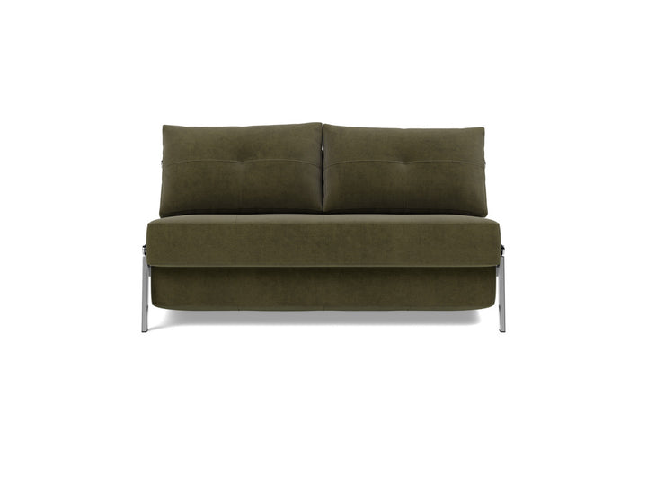 Canapea extensibila Cubed Chrome 140x200cm, tesatura la alegere #material_316-cordufine-pine-green