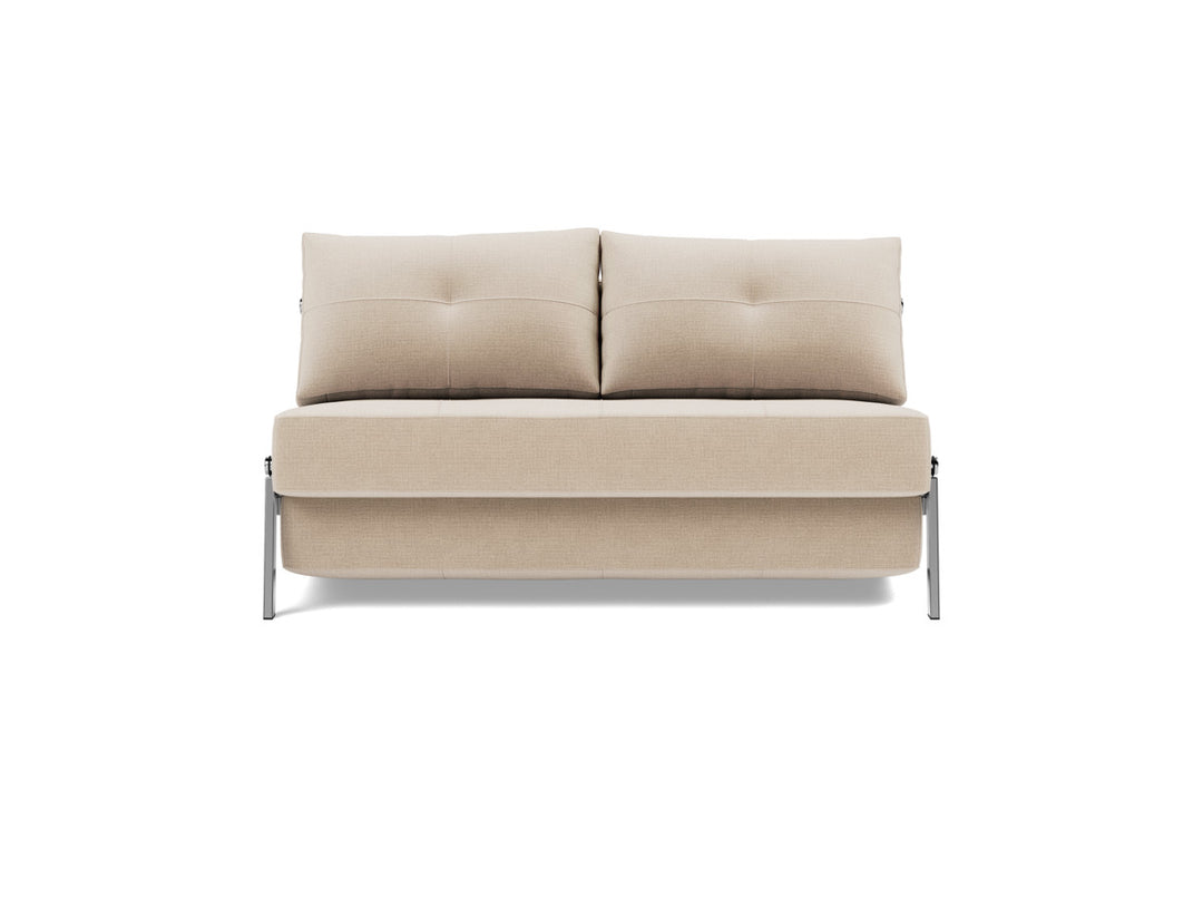 Canapea extensibila Cubed Chrome 140x200cm, tesatura la alegere #material_410-esina-almond