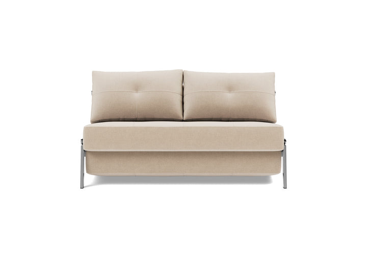 Canapea extensibila Cubed Chrome 140x200cm, tesatura la alegere #material_410-esina-almond