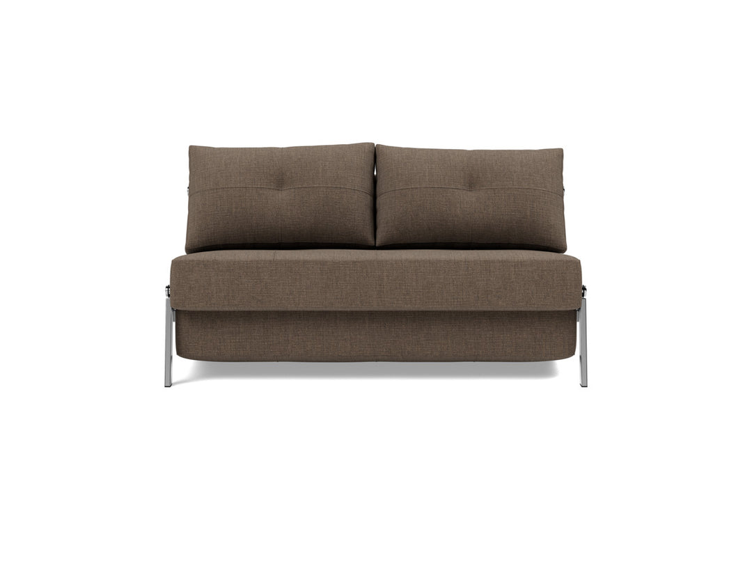 Canapea extensibila Cubed Chrome 140x200cm, tesatura la alegere #material_411-esina-cedar-brown