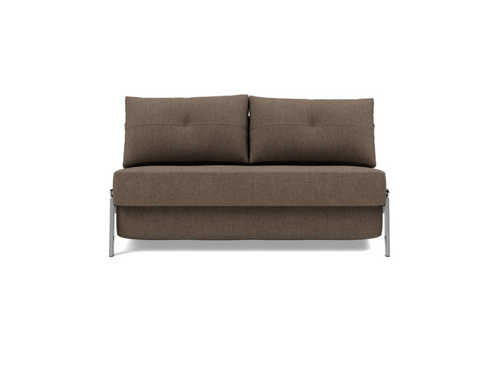 Canapea extensibila Cubed Chrome 140x200cm, tesatura la alegere #material_411-esina-cedar-brown