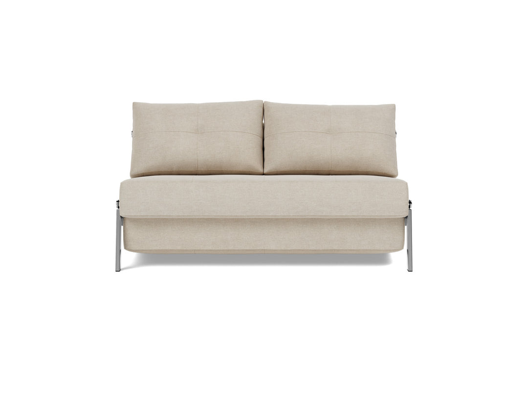 Canapea extensibila Cubed Chrome 140x200cm, tesatura la alegere #material_586-phobos-latte