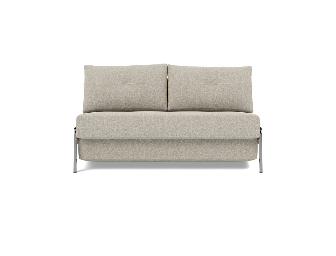 Canapea extensibila Cubed Chrome 140x200cm, tesatura la alegere #material_539-boucl-beige