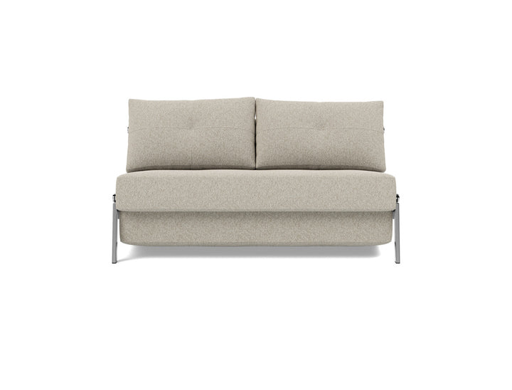 Canapea extensibila Cubed Chrome 140x200cm, tesatura la alegere #material_539-boucl-beige
