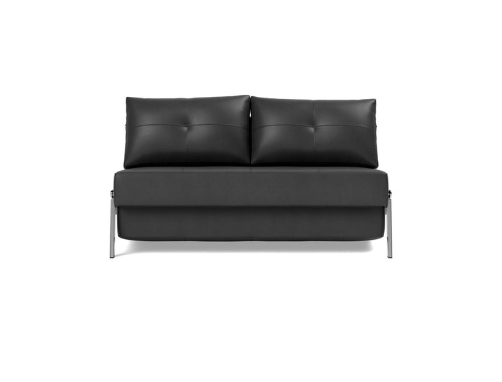 Canapea extensibila Cubed Chrome 140x200cm, tesatura la alegere #material_550-faunal-black