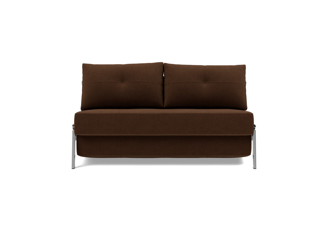 Canapea extensibila Cubed Chrome 140x200cm, tesatura la alegere #material_359-taura-cappuccino