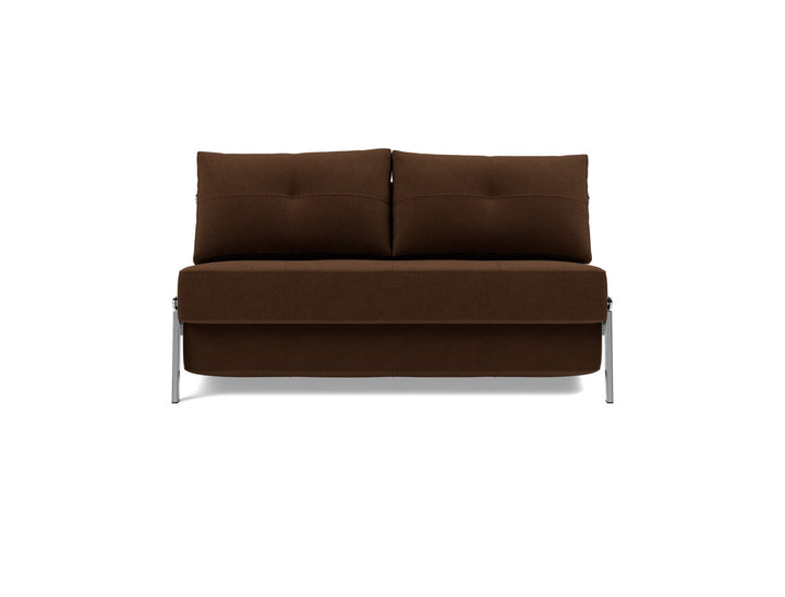 Canapea extensibila Cubed Chrome 140x200cm, tesatura la alegere #material_359-taura-cappuccino