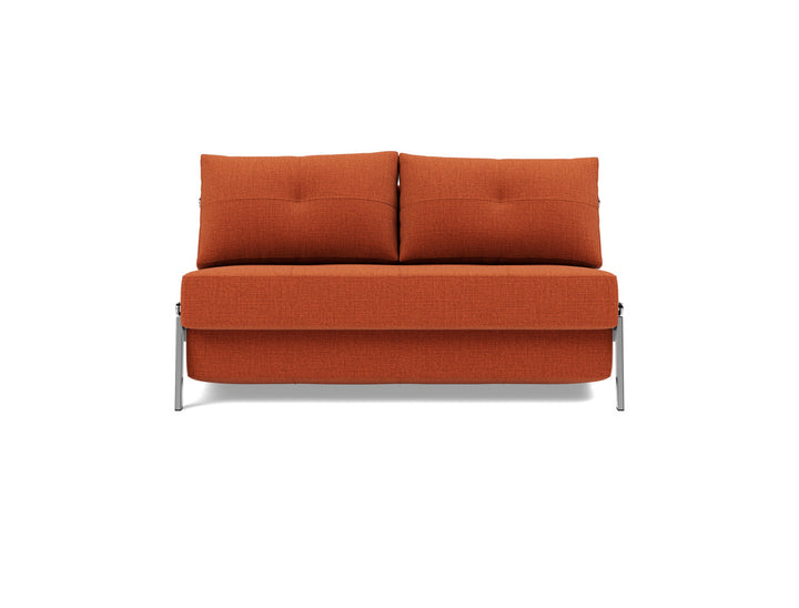 Canapea extensibila Cubed Chrome 140x200cm, tesatura la alegere #material_412-esina-rust-orange