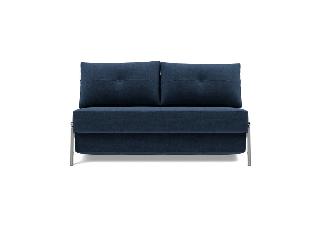 Canapea extensibila Cubed Chrome 140x200cm, tesatura la alegere #material_414-esina-indigo-blue