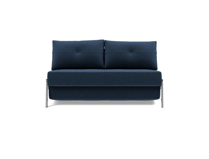 Canapea extensibila Cubed Chrome 140x200cm, tesatura la alegere #material_414-esina-indigo-blue