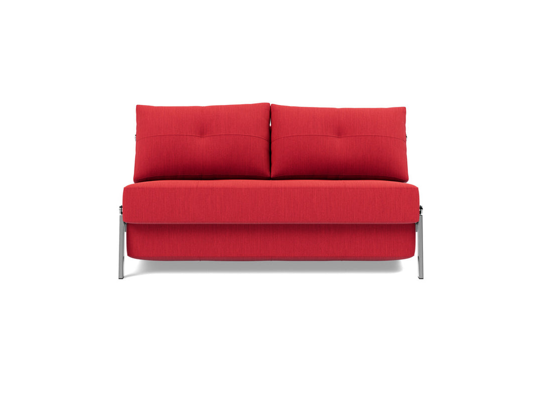 Canapea extensibila Cubed Chrome 140x200cm, tesatura la alegere #material_511-elegance-red
