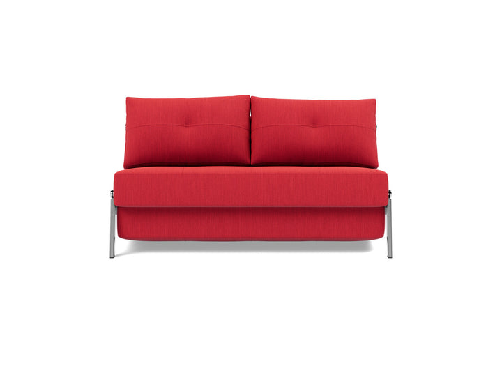 Canapea extensibila Cubed Chrome 140x200cm, tesatura la alegere #material_511-elegance-red
