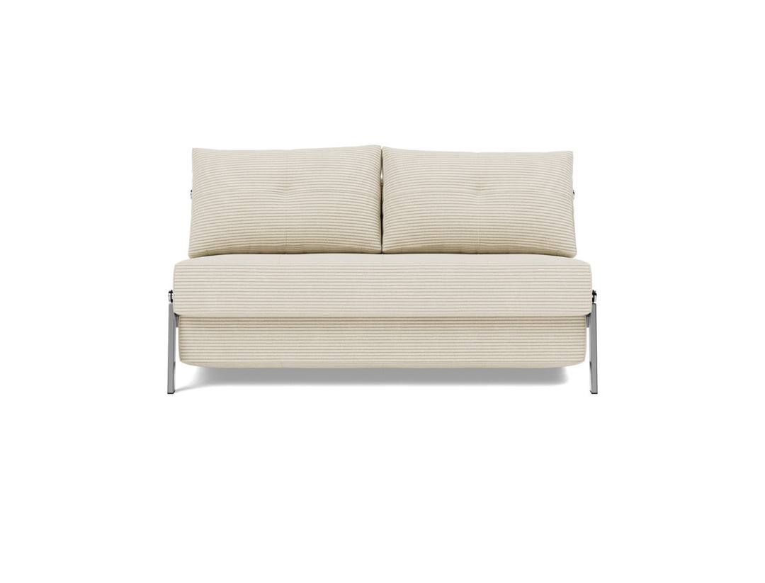 Canapea extensibila Cubed Chrome 140x200cm, tesatura la alegere #material_594-corduroy-ivory