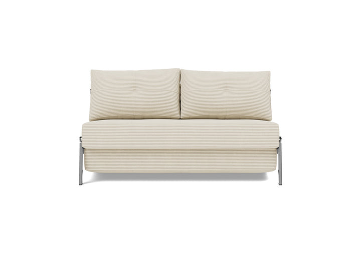 Canapea extensibila Cubed Chrome 140x200cm, tesatura la alegere #material_594-corduroy-ivory