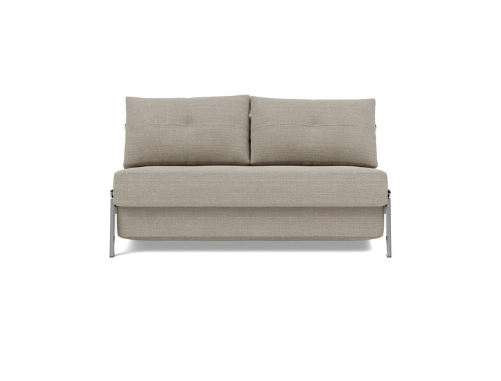 Canapea extensibila Cubed Chrome 140x200cm, tesatura la alegere #material_579-kenya-gravel