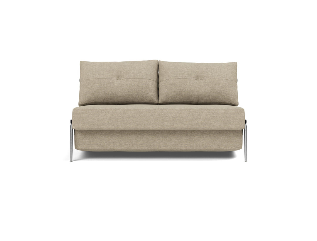 Canapea extensibila Cubed Alu 140x200cm, tesatura la alegere #material_356-taura-sand
