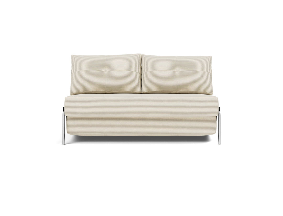 Canapea extensibila Cubed Alu 140x200cm, tesatura la alegere #material_594-corduroy-ivory