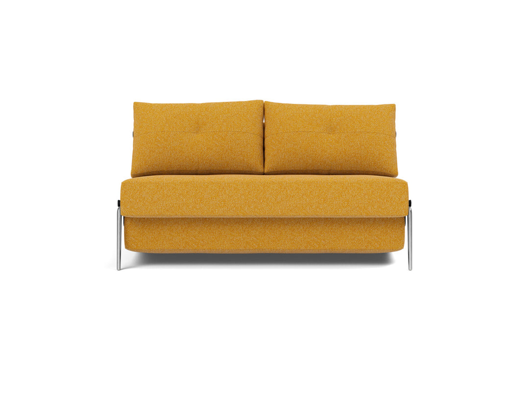 Canapea extensibila Cubed Alu 140x200cm, tesatura la alegere #material_536-boucl-ochre