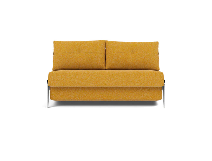 Canapea extensibila Cubed Alu 140x200cm, tesatura la alegere #material_536-boucl-ochre